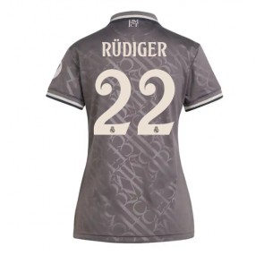 Real Madrid Antonio Rudiger #22 Rezervni Dres za Ženska 2024-25 Kratak Rukavima